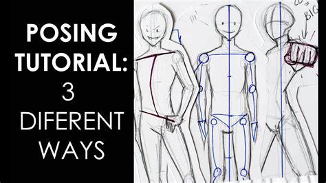 POSING TUTORIAL DIY: How to Draw Poses for your Characters - YouTube