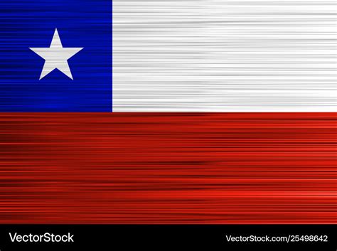 Concept chilean flag red white blue and star Vector Image