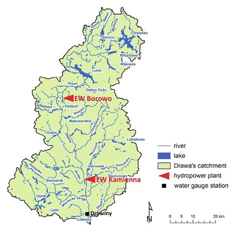 Locations of hydropower plants on the Drawa River | Download Scientific Diagram