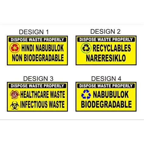 Non Biodegradable Waste Signage | ubicaciondepersonas.cdmx.gob.mx