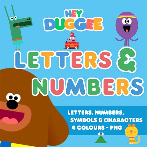 Hey Duggee Font & Characters Downloadable Hey Duggee Alphabet PNG Downloadable Font - Etsy Australia