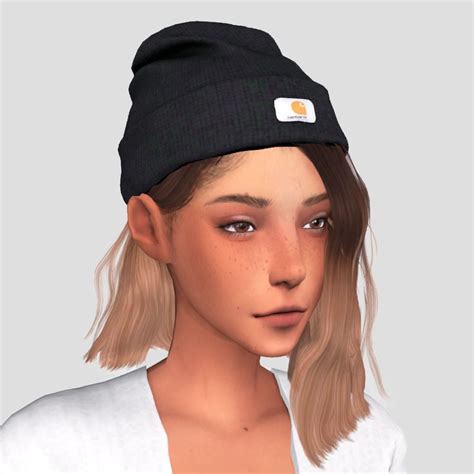 Cool beanie | snailrow | Cool beanies, Sims 4, Sims