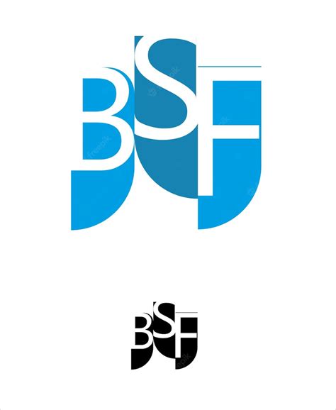 Premium Vector | Bsf logo design. bsf letters vector logo design ...