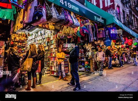 Shops Canal Street Manhattan New York, New York, USA Stock Photo - Alamy