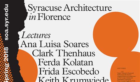 Get Lectured: Syracuse Architecture in Florence, Spring '18 | News | Archinect