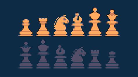 Some Chess Pieces : r/PixelArt