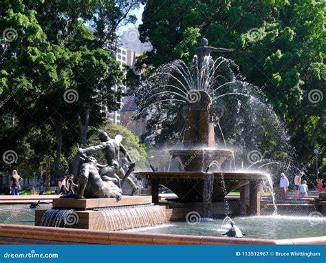 Archibald Fountain, Hyde Park, Sydney, Australia Editorial Photography ...