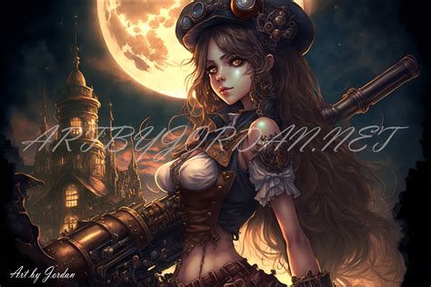 Steampunk Anime Girl - Etsy