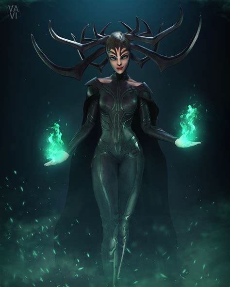 Maró Valls - Hela "Goddess of Death" -FANART- from "Thor Ragnarok"