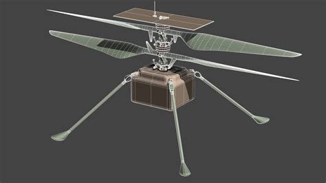 Mars helicopter ingenuity 3D - TurboSquid 1594568