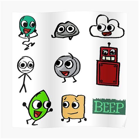 "BFB BEEP Pack" Poster for Sale by MsBonnie | Redbubble