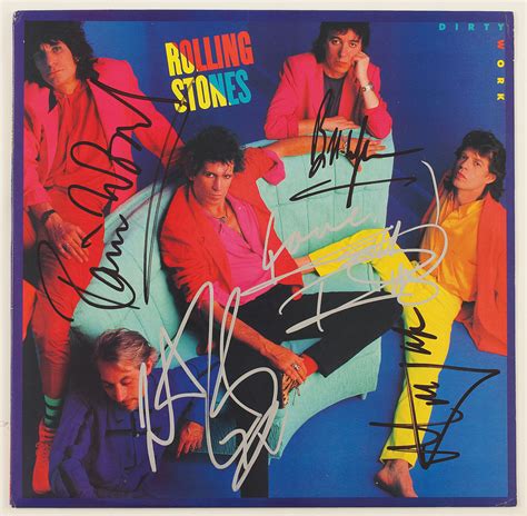 Lot Detail - Rolling Stones Signed "Dirty Work" Album