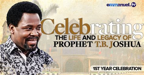 First Commemorative Service In Celebration Of The Life And Legacy Of Prophet TB Joshua | Join us ...