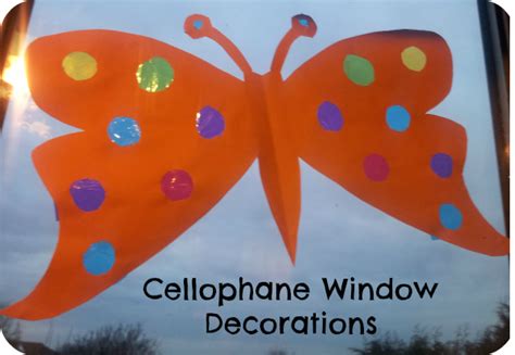 Cellophane Window Decorations | The Mini Mes and Me