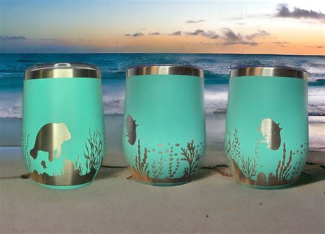 Engraved Wine Travel Tumbler, Stemless Small Wine Glass, Vacuum Insulated Mug, Cup Holder ...