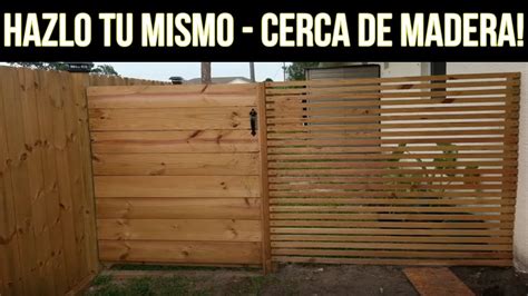 Hazlo Tu Mismo! - Instala Una Cerca de Madera Moderna - YouTube