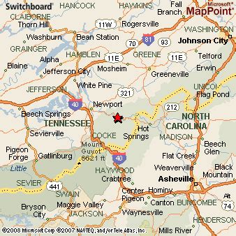 Del Rio, Tennessee Area Map & More