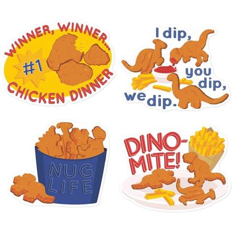 Jumbo Scented Chicken Nugget Stickers - 073168757987