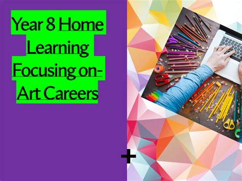 Art careers Home Learning Home work year 7-9 Exploring different Art ...