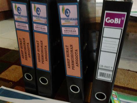 PERPUSTAKAAN KAMPUNG DWIMULYO: LABEL BOX FILE, ODNER, DAN SEJENISNYA