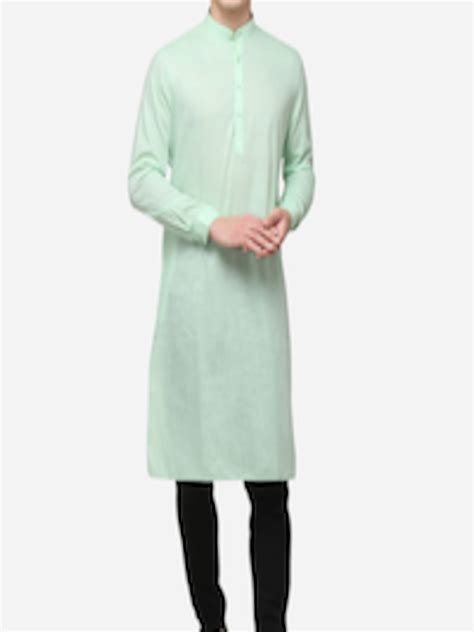 Buy Modi Kurta Men Green Solid Kurta - Kurtas for Men 14176218 | Myntra