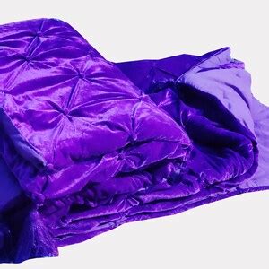 Vibrant Purple Velvet Comforter, Vibrant Purple Luxury Quilt, Vibrant ...