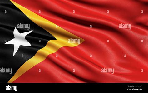 Flag of East Timor, 3-D illustration Stock Photo - Alamy