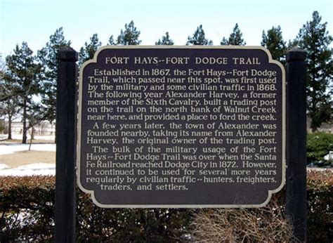 Fort Hays-Fort Dodge Trail, Kansas – Legends of America