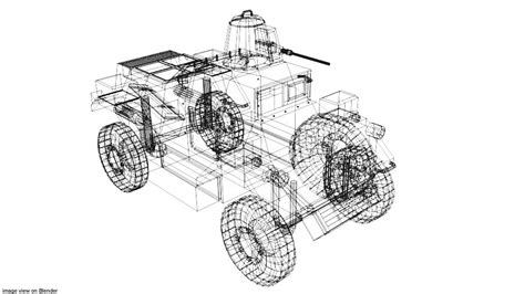 Armoured Car Daimler Model - TurboSquid 1283512