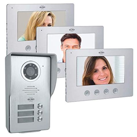 Wireless door intercom ELRO doorbell DV477W3 3-family video 2024 the best