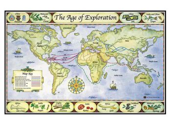 Age of Exploration Map Poster by Chuck Behm | Teachers Pay Teachers