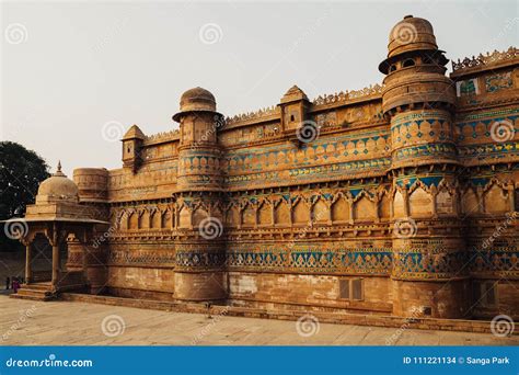 Gwalior Fort in Madhya Pradesh, India Stock Photo - Image of india ...