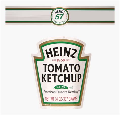 Heinz Ketchup Bottle Label