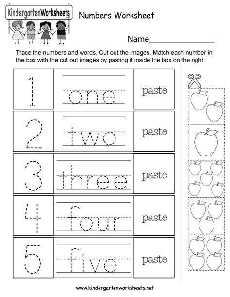 Kids can build their number... - Kindergarten Worksheets