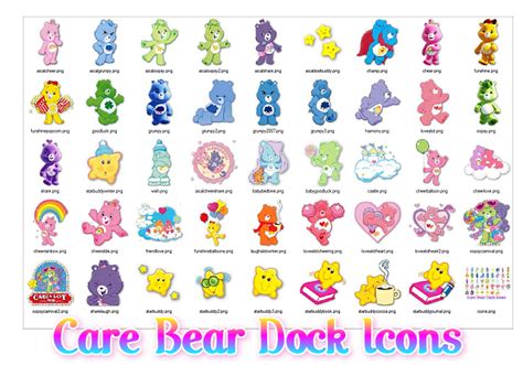 Care Bear Dock Icons by ShaiBrooklyn on DeviantArt