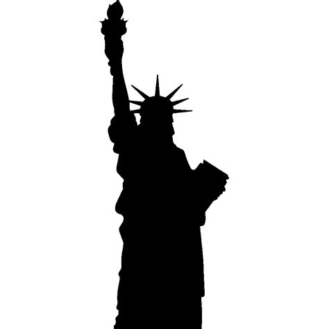 Statue of Liberty Silhouette Statue of Freedom - statue of liberty png download - 1000*1000 ...