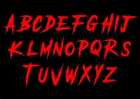 Horror Alphabet SVG Horror SVG Alphabet Horror Font SVG | Etsy