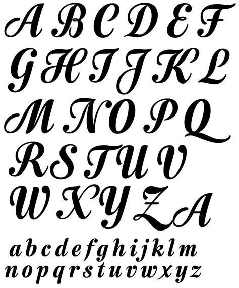 Bold Script Alphabet Monograms Ceramic Decals Enamel Decal - Etsy Canada Calligraphy Fonts ...