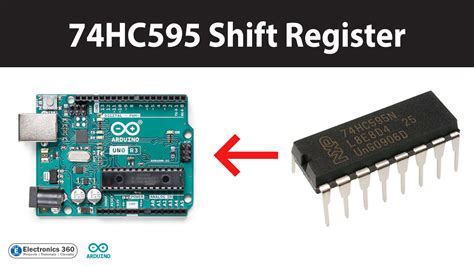 Interfacing 74HC595 Shift Register Arduino - Electronics 360