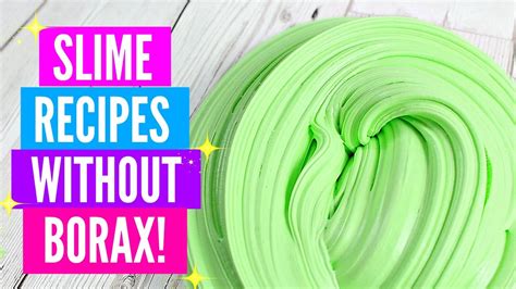 Testing Popular No Borax Slime Recipes! How To Make Slime Without Borax ...