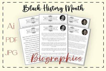 Black History Month Biographies by Teachers VIP Store | TPT