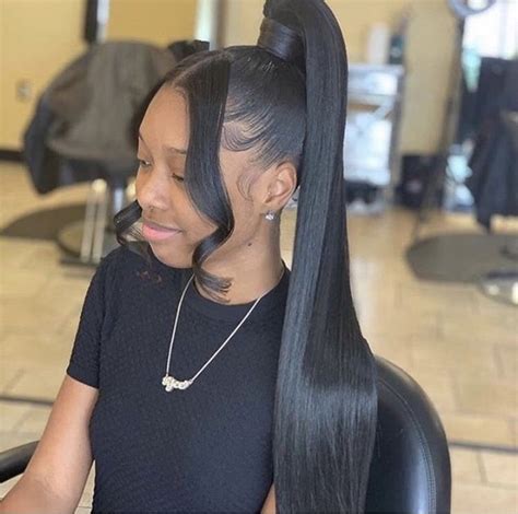 𝐵𝒜𝐵𝒴𝒵𝒜𝒟𝒟𝒴🍒🧚‍♀️ in 2021 | Hair ponytail styles, Sleek ponytail hairstyles, Black ponytail hairstyles