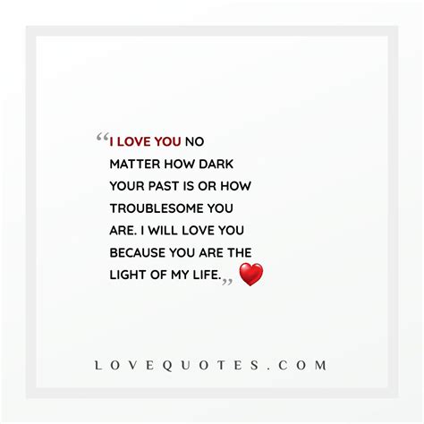 The Light Of My Life - Love Quotes