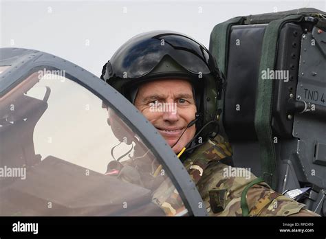 Chief of the Air Staff Air Chief Marshal Sir Stephen Hillier in the cockpit of a Tornado GR4 at ...