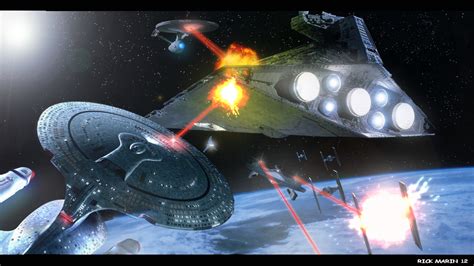 Trek vs Wars | Star trek art, Star trek, Star wars ships