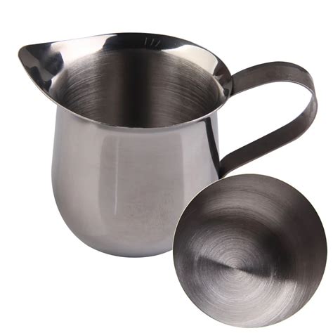 90ml/150ml/240ml Waist Shape Small Milk Cream Cup Stainless Steel Coffee Pot French Press ...