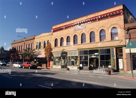 Historic buildings, Mainstreet of Sandpoint, Lake Pend Oreille, Idaho, USA Stock Photo - Alamy