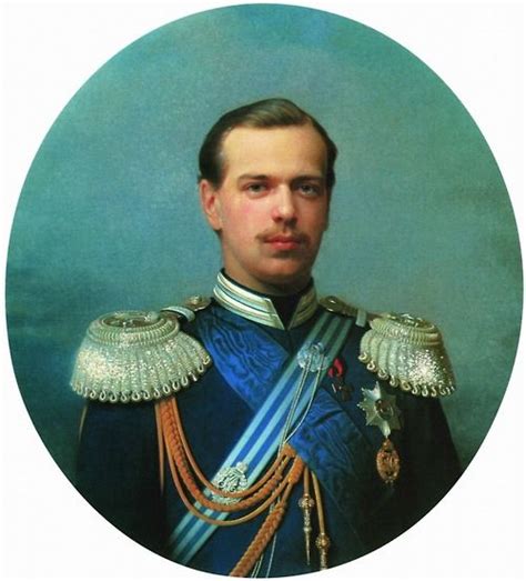 Portrait of Grand Duke Alexander Alexandrovich, future Tsar Alexander ...