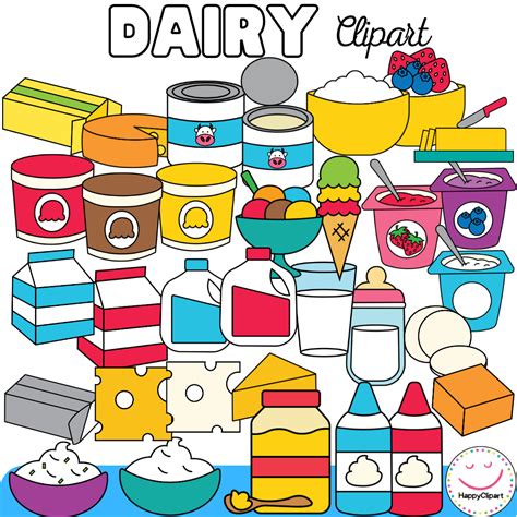 Dairy food Clip Art - Food Group Clip Art | Made By Teachers