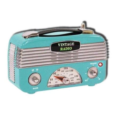 Retro 40s Vintage Am Fm Radio Blue | Retro radios, Radio, Vintage radio